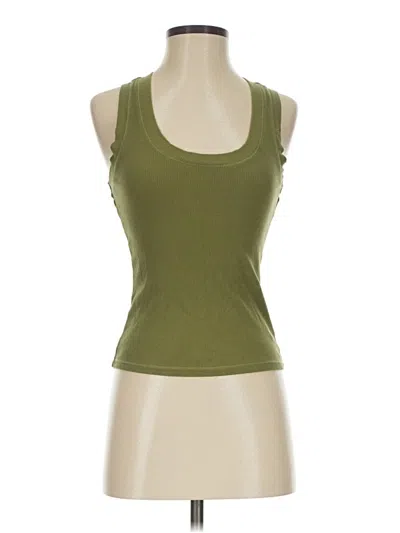 Pre-owned Z Supply Tank Top Green Halter Neckline Tops