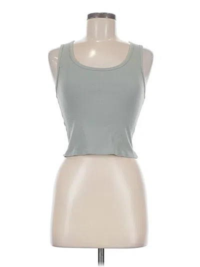 Pre-owned Z Supply Tank Top Green Halter Neckline Tops
