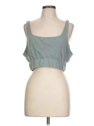 Pre-owned Z Supply Tank Top Green Strapless Neckline Tops