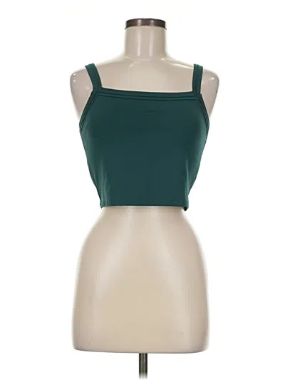 Pre-owned Z Supply Tank Top Green Strapless Neckline Tops