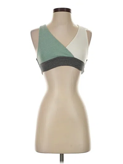 Pre-owned Z Supply Tank Top Green Strapless Neckline Tops