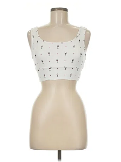 Pre-owned Z Supply Tank Top Ivory Strapless Neckline Tops