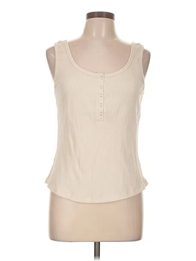 Pre-owned Z Supply Tank Top Ivory Strapless Neckline Tops