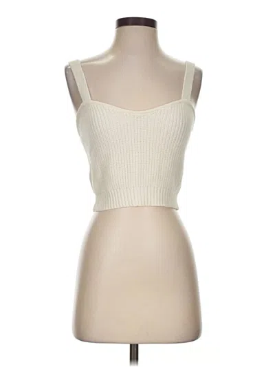 Pre-owned Z Supply Tank Top Ivory Strapless Neckline Tops