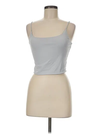 Pre-owned Z Supply Tank Top Silver Strapless Neckline Tops