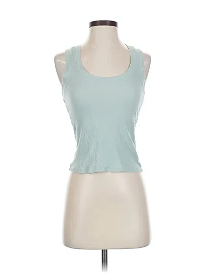 Pre-owned Z Supply Tank Top Teal Halter Neckline Tops In Blue