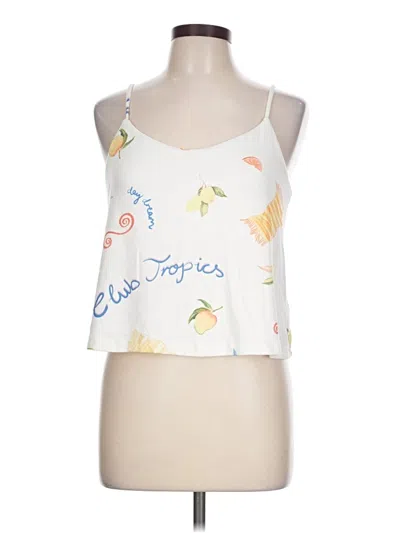 Pre-owned Z Supply Tank Top White Halter Neckline Tops