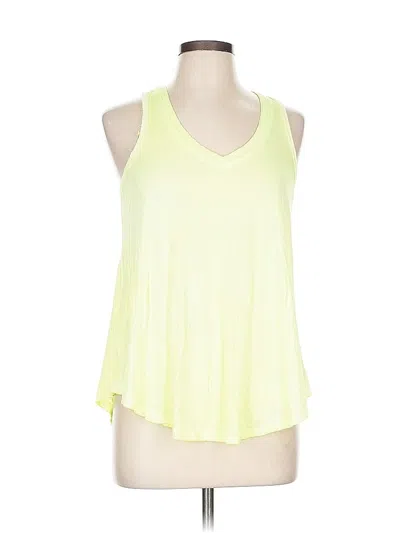 Pre-owned Z Supply Tank Top Yellow Halter Neckline Tops