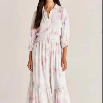 Z Supply Tanya Blurred Maxi Dress In White