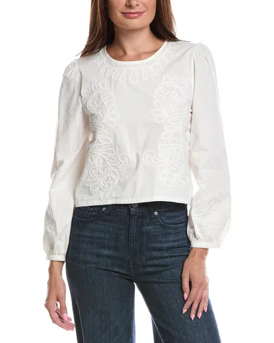 Z Supply Tatiana Poplin Top In Transparent