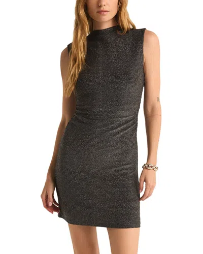 Z Supply Tatum Sparkle Mini Dress In Gray