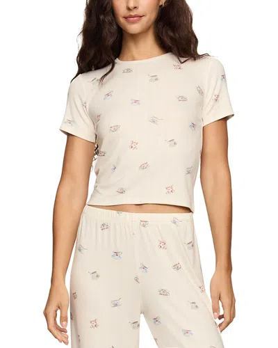 Z Supply Tea Time Cotton Stretch Tee In Brown