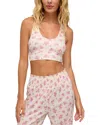 Z Supply Tia Ditsy Tank Bra In White