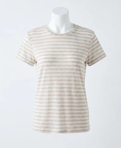 Z Supply Tourist Striped Tee In Natural Heather In Multi