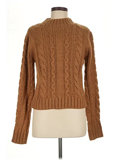 Pre-owned Z Supply Turtleneck Sweater In Brown