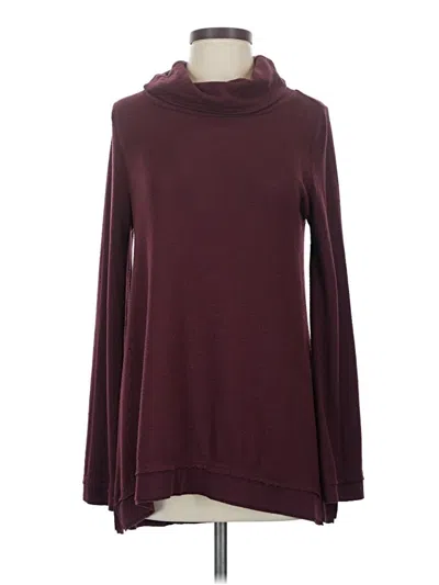 Pre-owned Z Supply Turtleneck Sweater In Burgundy