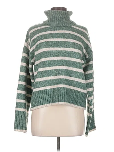 Pre-owned Z Supply Turtleneck Sweater In Green