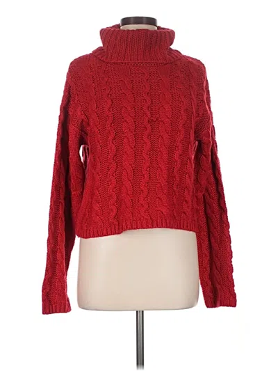 Pre-owned Z Supply Turtleneck Sweater In Red