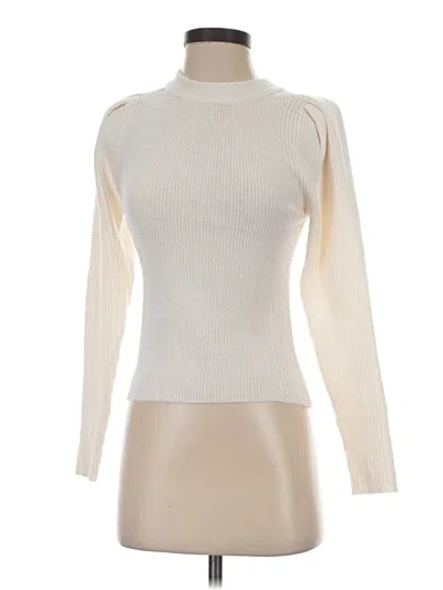Pre-owned Z Supply Turtleneck Sweater In White