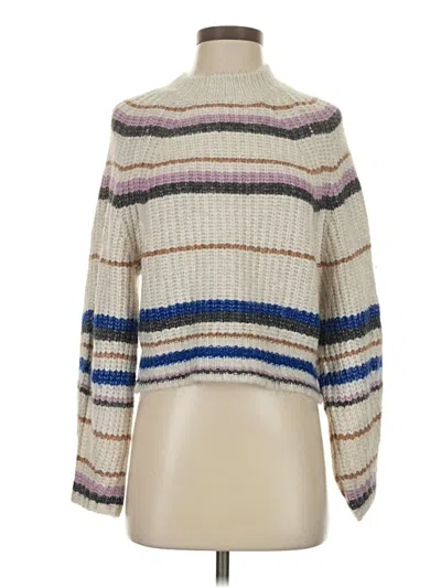 Pre-owned Z Supply Turtleneck Sweater In White