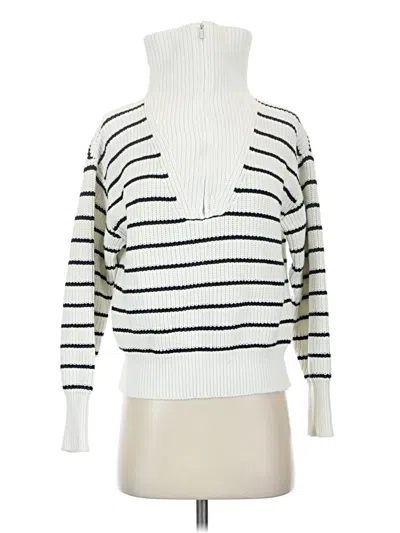 Pre-owned Z Supply Turtleneck Sweater In White