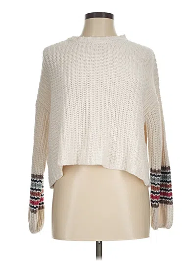 Pre-owned Z Supply Turtleneck Sweater In White
