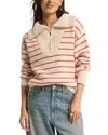 Z Supply Villa Half Zip Sweater In Neutral