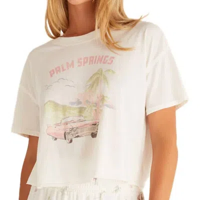 Z Supply Vintage Palm Springs Tee In White
