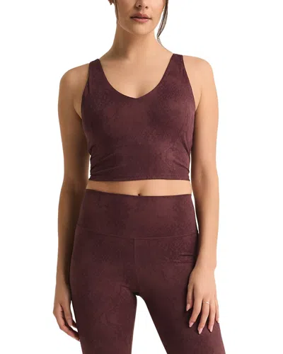 Z Supply V-neck Long Line Python Tank In Brown