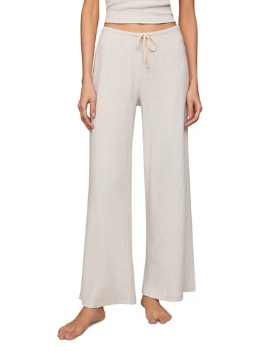 Z Supply Waffle Knit Pants In Feather Grey