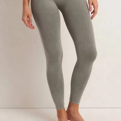 Z Supply Wash Out 7/8 Legging In Gray