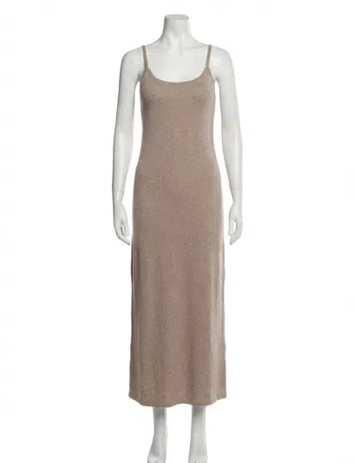 Z Supply Waterfront Midi Dress In Heather Taupe In Brown