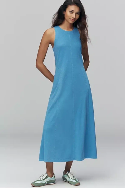 Z Supply Waters Edge Sleeveless Midi Dress In Blue