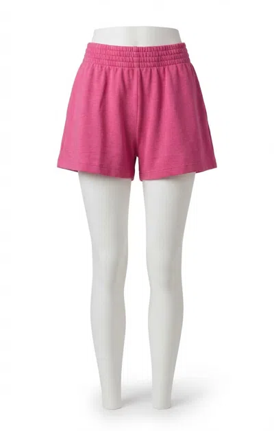 Z Supply Weekender French Terry Short In Island Pink