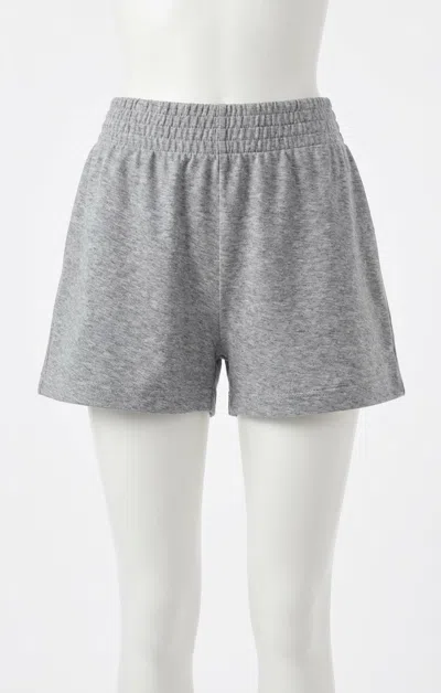 Z Supply Weekender Terry Short In Classic Heather Grey In Gray