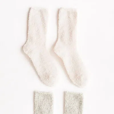 Z Supply Women's Cozy Plush Socks In White