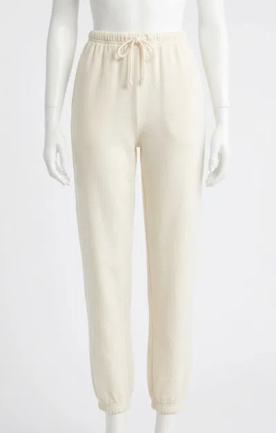 Z Supply Women's Downtown Jogger Pants In White In Neutral