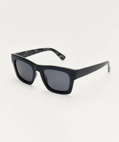 Z Supply Women's Lay Low Sunglasses In Black In Grey