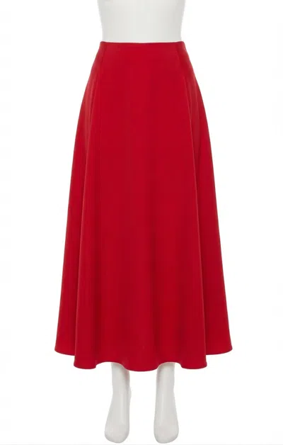 Z Supply Women's Northpointe Midi Skirt In Festive Red