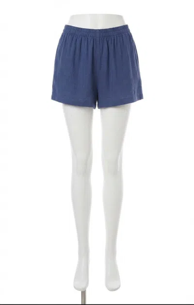 Z Supply Scout Linen Rayon Short In Yacht Blue