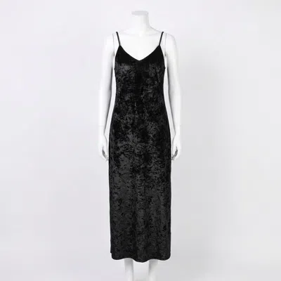 Z Supply Selina Crushed Velvet Dress In Black