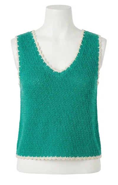 Z Supply Yessenia Whipstitch Tank Top In La Palma In Green