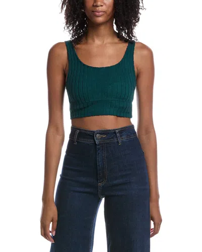 Z Supply Zoe Rib Tank Bra In Green