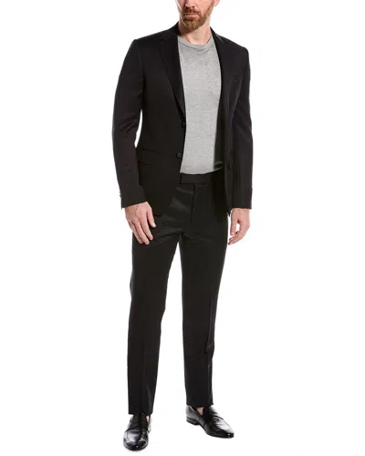 Z Zegna 2pc Wool & Mohair-blend Suit In Black