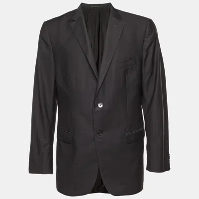 Pre-owned Z Zegna Black Wool City Two-buttoned Blazer Xxl