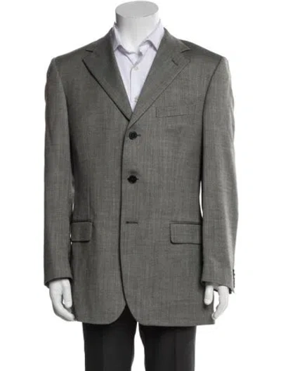Pre-owned Z Zegna Blazer In Gray
