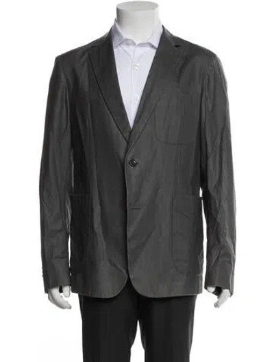 Pre-owned Z Zegna Blazer In Grey