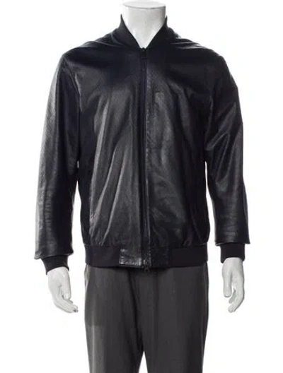 Pre-owned Z Zegna Bomber Jacket In Blue