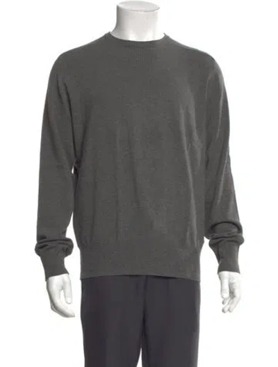Pre-owned Z Zegna Crew Neck Long Sleeve Pullover In Gray