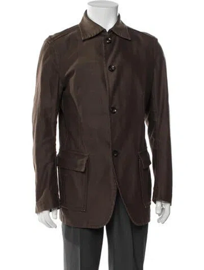 Pre-owned Z Zegna Jacket In Brown